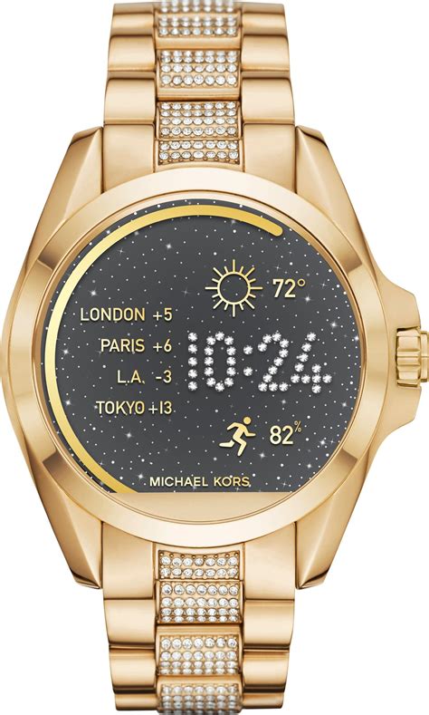 michael kors bradshaw gunmetal watch|Michael Kors gen bradshaw smartwatch.